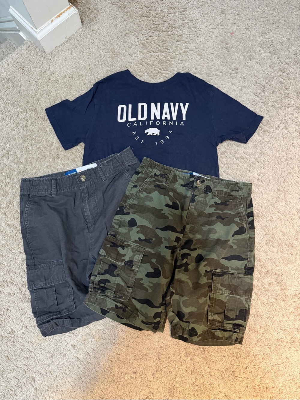Old Navy Tee and Two Shorts